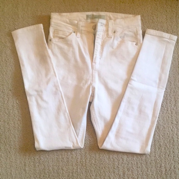NWOT: Topshop Moto Jamie High Rise White Skinny Jeans, W26 L30 - Picture 8 of 14